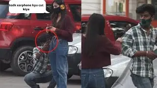 Cutting Peoples Earphones prank | The frank prank
