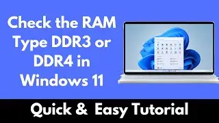 How to Check the RAM Type DDR3 or DDR4 in Windows 11