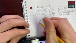 Mercator Sailing Problem 2 | Course and Distance