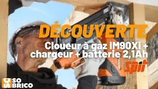 Cloueur &agrave; gaz IM90Xi + chargeur + batterie 2,1Ah + coffret - SPIT &ndash; SOBRICO 🔥