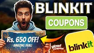 🚴&zwj;♂️ Blinkit Coupon Code Today 🛍️💥 | Flat Discounts + FREE Delivery 🚀 | Latest Blinkit Offers 2026 🛒