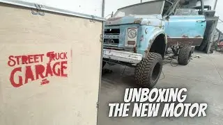 K40 Crew Cab Part 5 - Unboxing the Cummins 6BT Crate motor for the first time. #cummins  #diesel
