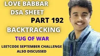 Tug of war | Backtracking | Bitmasks | Love Babbar DSA sheet | LeetCode September challenge