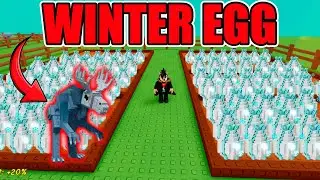 ABRINDO WINTER EGG AT&Eacute; PEGAR O MAIS RARO!!  | GROW A GARDEN