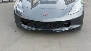 RaceMesh C7 Z06 VERSION in Gothic Style Weave Semi Gloss Black Color Finish in a Carbon Flash Metall
