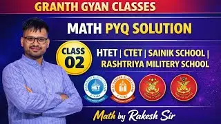 MATH HTET PRT HTET TGT SANIK School PYQ MATH BY RAKESH SIR