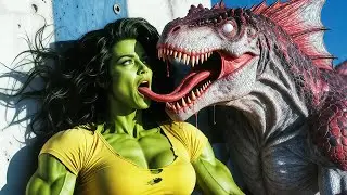 She-Hulk vs Ben Dinosaur &ndash; The EPIC New Hybrid Monster Showdown