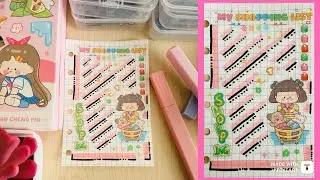 📝✨Journal ideas with kawaii stickers | ASMR & Relaxing | Journal With Me 🌷🍃 #asmr #journalwithme
