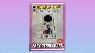 Transform Your Phone with Real Flowers! #DIY Phone Case #ResinCrafts #PhoneCaseDIY #PersonalizedCase