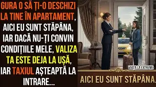 Gura o să ți-o deschizi la tine în CASĂ aici eu sunt stăpâna iar dacă nu-ți convin condițiile VALEA.