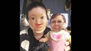 Creepy baby face swap