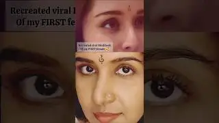 Recreated Shraddha Kapoor&rsquo;s Most Viral Bindi Look 😍 | My First Crush 💗   #shorts #shraddhakapoor