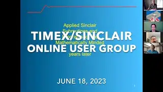 Timex Sinclair Online User Group June 18, 2023