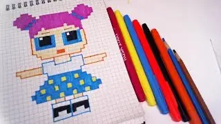 Handmade Pixel Art LOL SURPRISE - How To Draw LOL SURPRISE