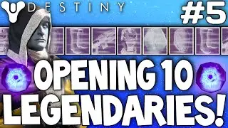 Destiny: Opening 10+ Legendary Engrams Live! (Decrypting Purple Engrams) Ep#5