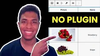 How to Insert Images to Gutenberg Table Cell (Without PLUGIN)