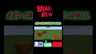 how to place red sandstone wall in minecraft