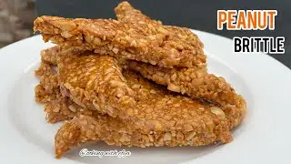 HOW TO MAKE PEANUT BRITTLE | HOW TO MAKE GHANA NKATI CAKE | GROUNDNUT CAKE RECIPE