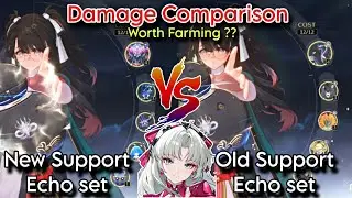 Carlotta Damage Comparison | Old Vs New support echo Comparison | Wuthering Waves 2.0