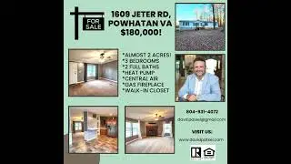Rancher for Sale on Almost 2 Acres in Powhatan VA!