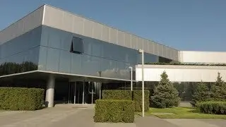Exterior of a Modern Office or Factory Building. Office Building. Modern Industrial Building |