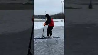 Snow Scoot on Ice 😱