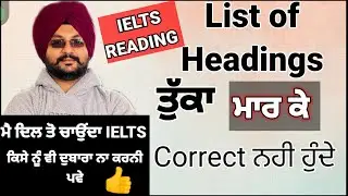 IELTS Reading List of Headings Sure shot method 100% Accurate Answers. Watch this video