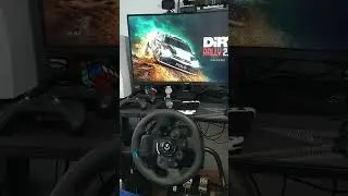 G923 for DiRT Rally 2.0. Wheel plugged in #dirtrally2 #logitechg923
