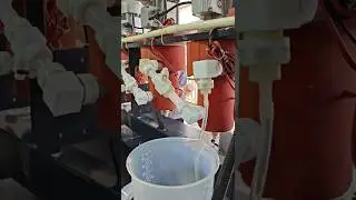 liquid liquid centrifugal contactor laboratory testing countercurrent flow #machine #experiment