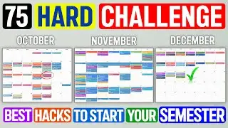Best STUDY HACKS To Start the NEW SEMESTER|75 HARD CHALLENGE INCLUDED