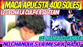 😡MACARIUS EXPLOTA😡SU MAMA LO GANKEA LE DICE QUE NO CHANQU&euro; LA MESA😂APU&euro;ST4 400 SOLES😱DOTA 2