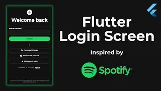 Build a Stunning Spotify-Inspired Login Screen UI in Flutter | Step-by-Step Tutorial