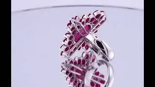 Ruby ring instock Bangkok 💯 silver