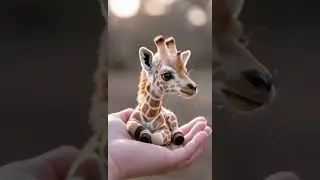 cute giraffe miniature  #animation