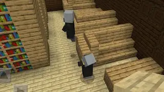 Esme walking around and staring at smth&hellip; something about Minecraft Evokers (read desc)