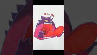 Menggambar Gengar Gigantamax - Pokemon #pokemon #094