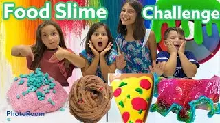FOOD SLIME CHALLENGE #slime #pancake #waffle #cakeslime #ciambella