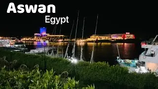 Aswan,Egypt,A Walking Tour in the night