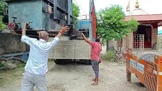Hydra crane heavy loaded transformer #hydra daler