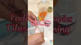 Tile Cleaning Hack 😍 | Make Tiles Shine Like New! #shorts #tilecleaninghack #ytshorts #tilecleaning