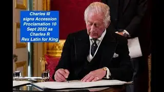 Accession Proclamation of King Charles III read at the Leeds Civic Hall 11 September 2022