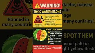 Alert! The risks Of Carbide-Injected Watermelons And How To Spot Them!