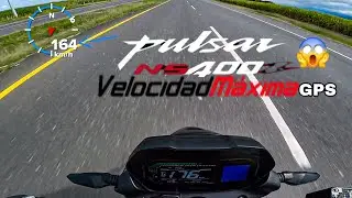 ⚠️Probando la Velocidad M&aacute;xima de la Pulsar NS400 con GPS Vale la pena? 🏍🚀🔥