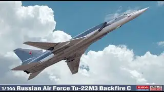 Academy 12636 Tupolev Tu-22M3 Backfire C - 1/144 - unboxing.