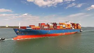 SFL Hawaii Container Ship Entering Southampton - 22 August 2025 - DJI Mini 4 - 4K
