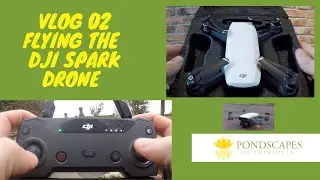 Flying DJI Spark Drone At One of Our Display Water Features