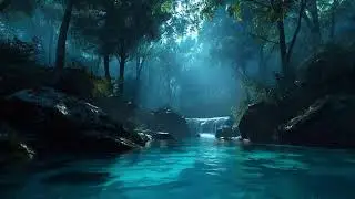 LIVE &bull; Calm Study Night River ASMR 🌙 Soft Flowing Water for Focus, Study & Relaxation (No Music)