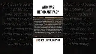 Who Was Herod Antipas?