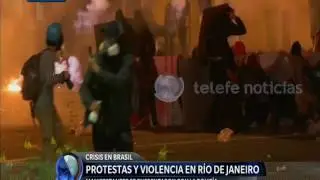 Protestas y violencia en R&iacute;o de Janeiro -Diario de Medianoche