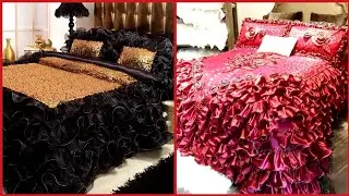 Most Expensive Designer Bridal Bedsheet Designs //Hand Made Embroidered Bedsheets